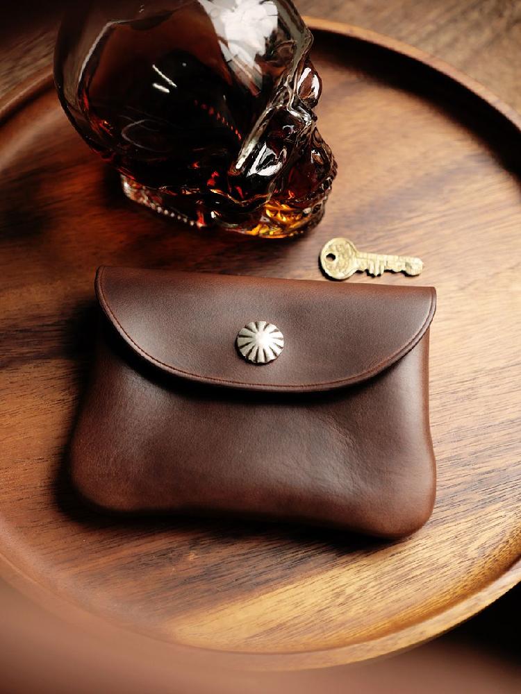 Horween 호윈 티코어 가죽 수제 미니 지갑 아메리칸 빈티지 스타일 Horweem cxl 기본 색상 - 상세 이미지 2