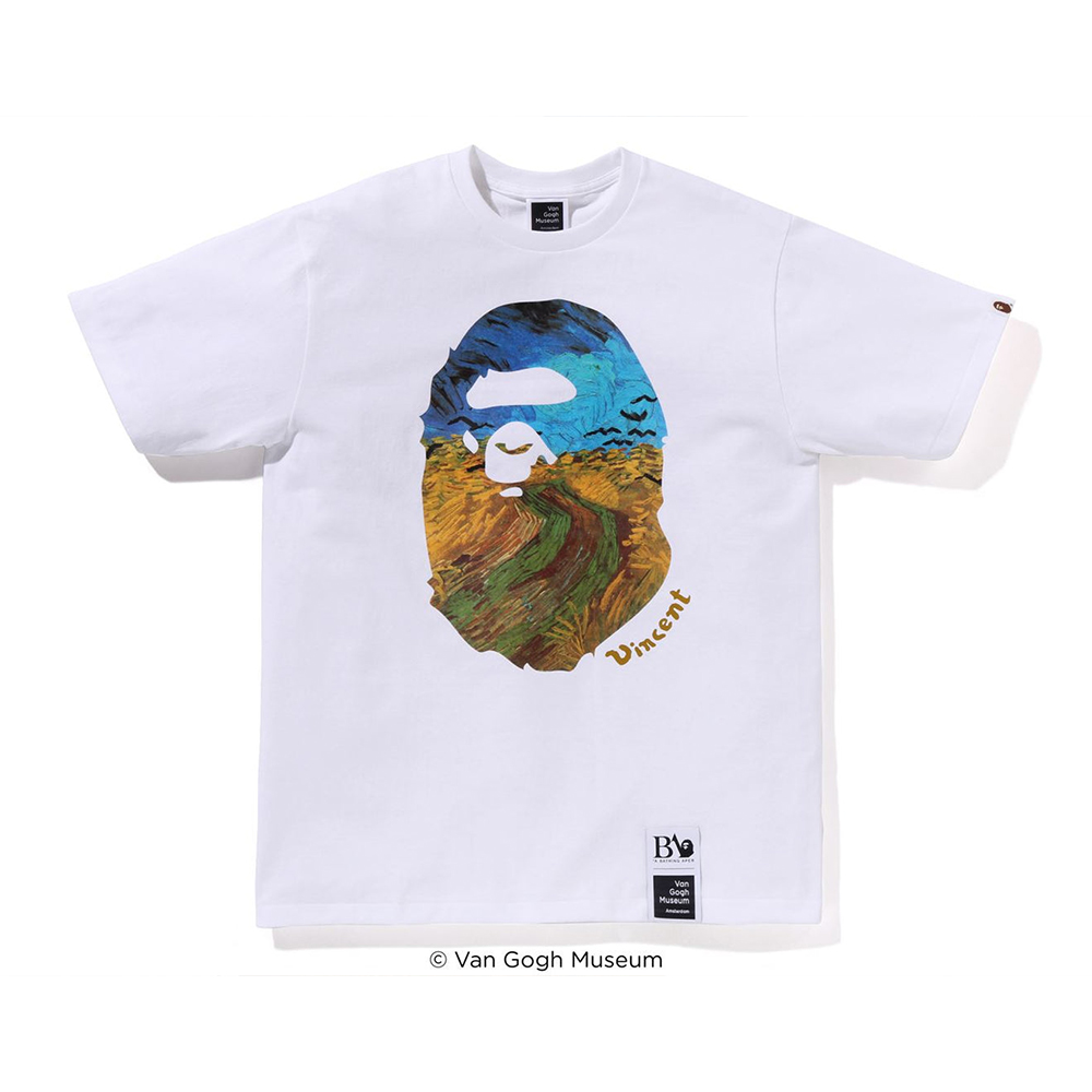 베이프 X VGM 반팔티 APE HEAD CANVAS ART TEE 1L23-110-909 - 상세 이미지 2