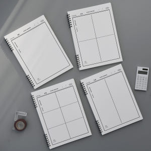 [SET] 뮤니드 스프링 좌철 다분할 노트 무지 4권 세트 실사용 후기 | 효과 있을까? - 상품 이미지 2