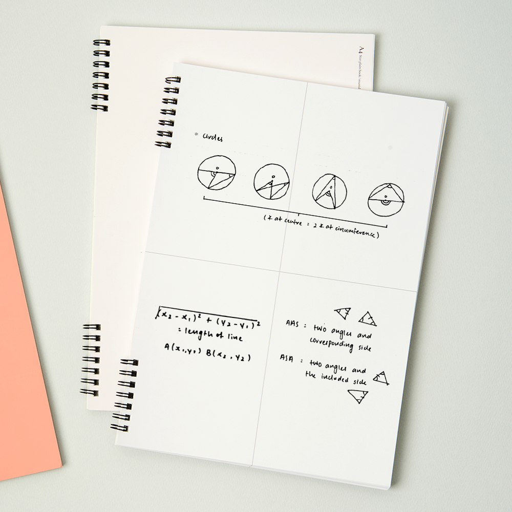 [SET] 뮤니드 스프링 A4 4분할 마스터 연습장 세트 이미지 3