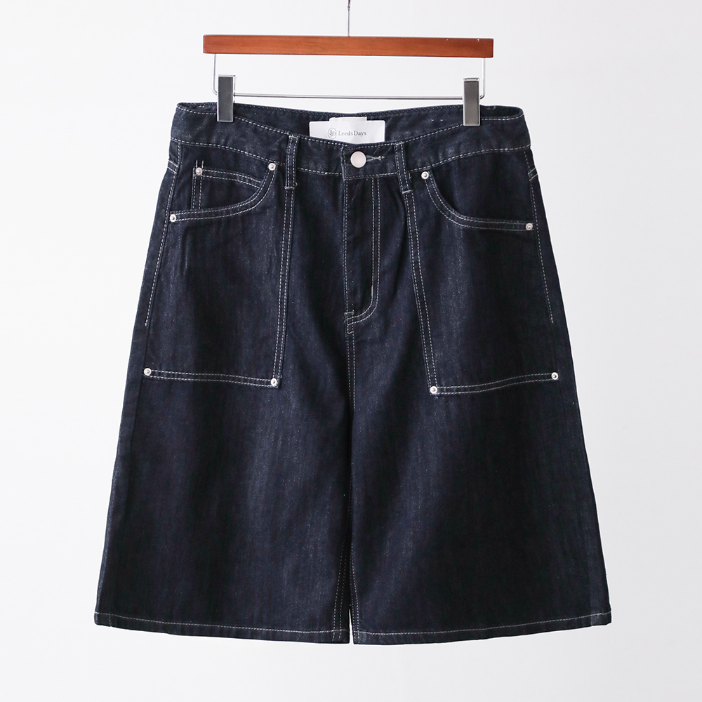 아비드 버뮤다 5부 빅포켓 리벳 썸머 생지 코튼 5부 팬츠 - 상세 이미지 2