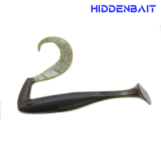 히든베이트 스카티 쉐드웜 배스낚시 배스웜 소프트베이트 H007 PUMPKIN RED, 10cm(4인치) - 상품 이미지