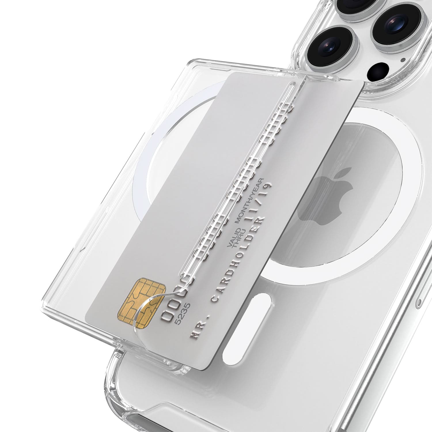 168cm 맥세이프 카드지갑 아이폰 투명 베이직 카드포켓