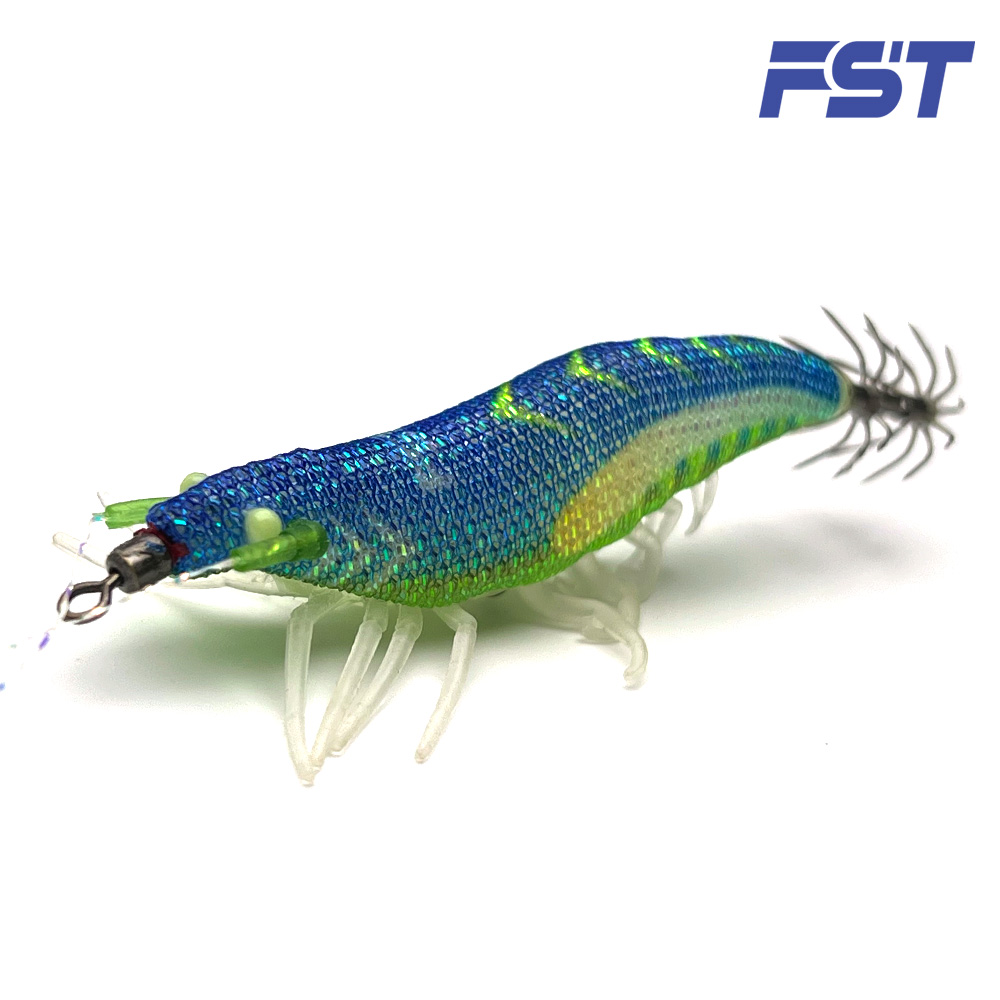 리얼 새우에기 쉬림프 한치 주꾸미 문어 갑오징어 에기 미니 우마이에기 07 만새기 (레인보우틴셀), 60mm