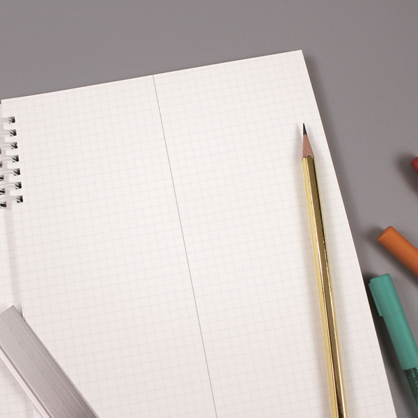 [SET] 뮤니드 스프링 좌철 2분할 5mm 그리드 노트 4권 세트 이미지 2