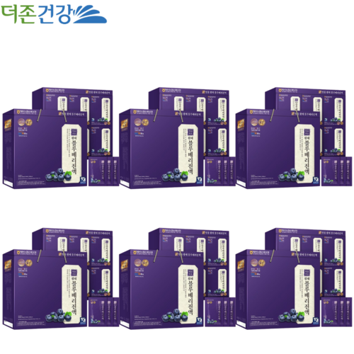 더존건강 프리미엄 블루베리 진액 즙 60ml 30포 6박스 미국산 blueberry 농축액 - 메인 이미지
