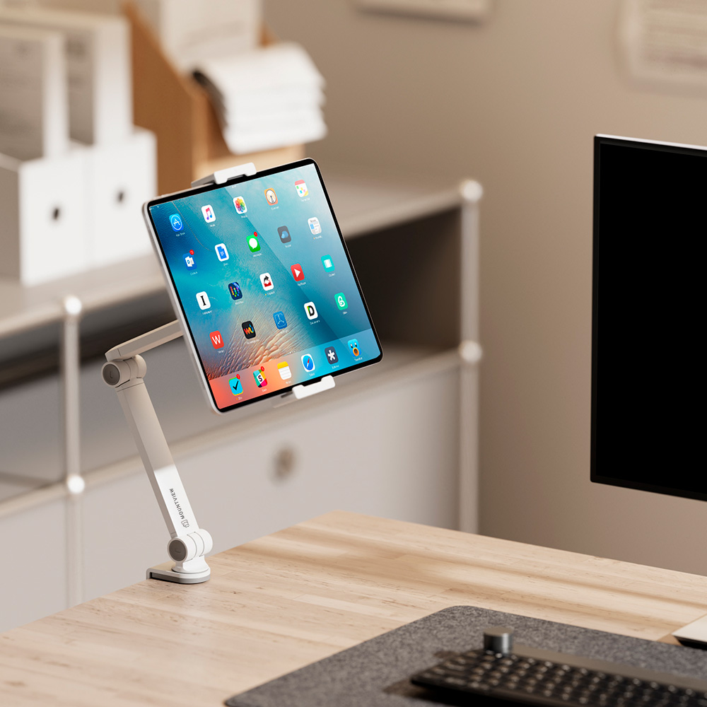 마운트뷰 5kg지탱 아이패드 거치대 갤럭시탭 침대 책상 태블릿 거치대 암 스탠드 휴대용