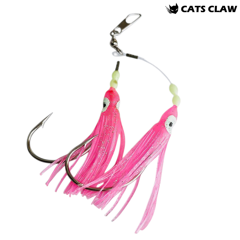 캣츠크로우 대구바늘 쌍바늘 꼴뚜기 더블바늘 34호, 핑크