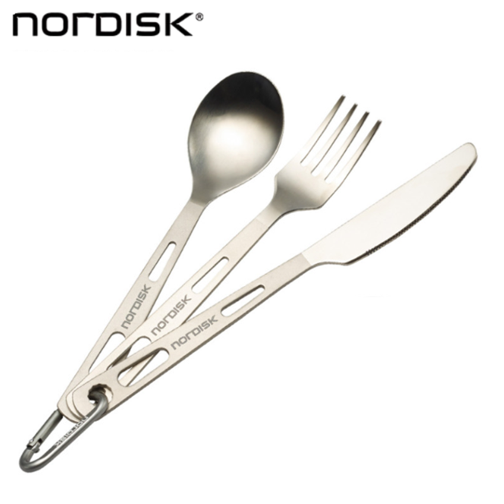 노르디스크 티타늄 숟가락 포크 나이프 커틀러리 커트러리 세트 스푼 일반형 백패킹용