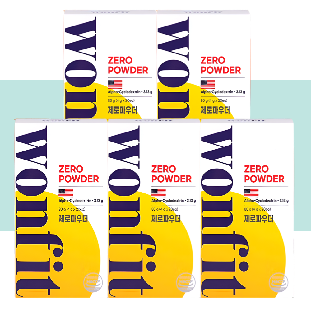 알파CD 원핏 제로파우더 알파시클로덱스트린 20포X5개 - 상세 이미지 5