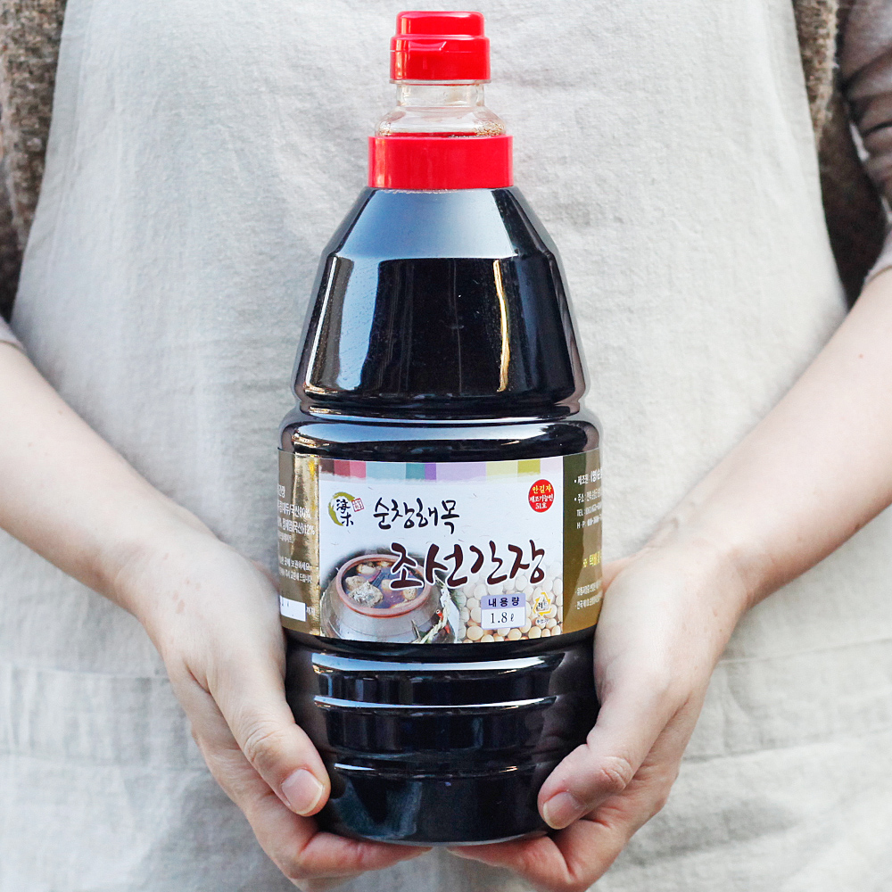 국산콩 조선 간장 재래식 씨간장으로 만든 깊은맛 해목 1.8L, 1개 - 상품 이미지