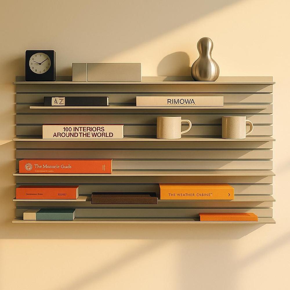 벽걸이 매거진랙 스펙트럼 페이퍼백 월시스템 디자인 선반 화이트 / 30x60cm - 상품 이미지