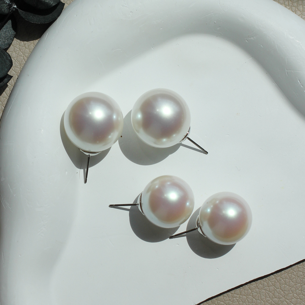 프리미엄 EF 왕진주 귀걸이 14mm 16mm 18mm 20mm 핵진주 볼드 국산