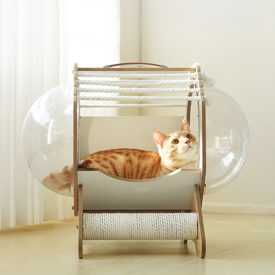 프레이즈펫 캡슐하우스 - 고양이 스크래쳐 숨숨집