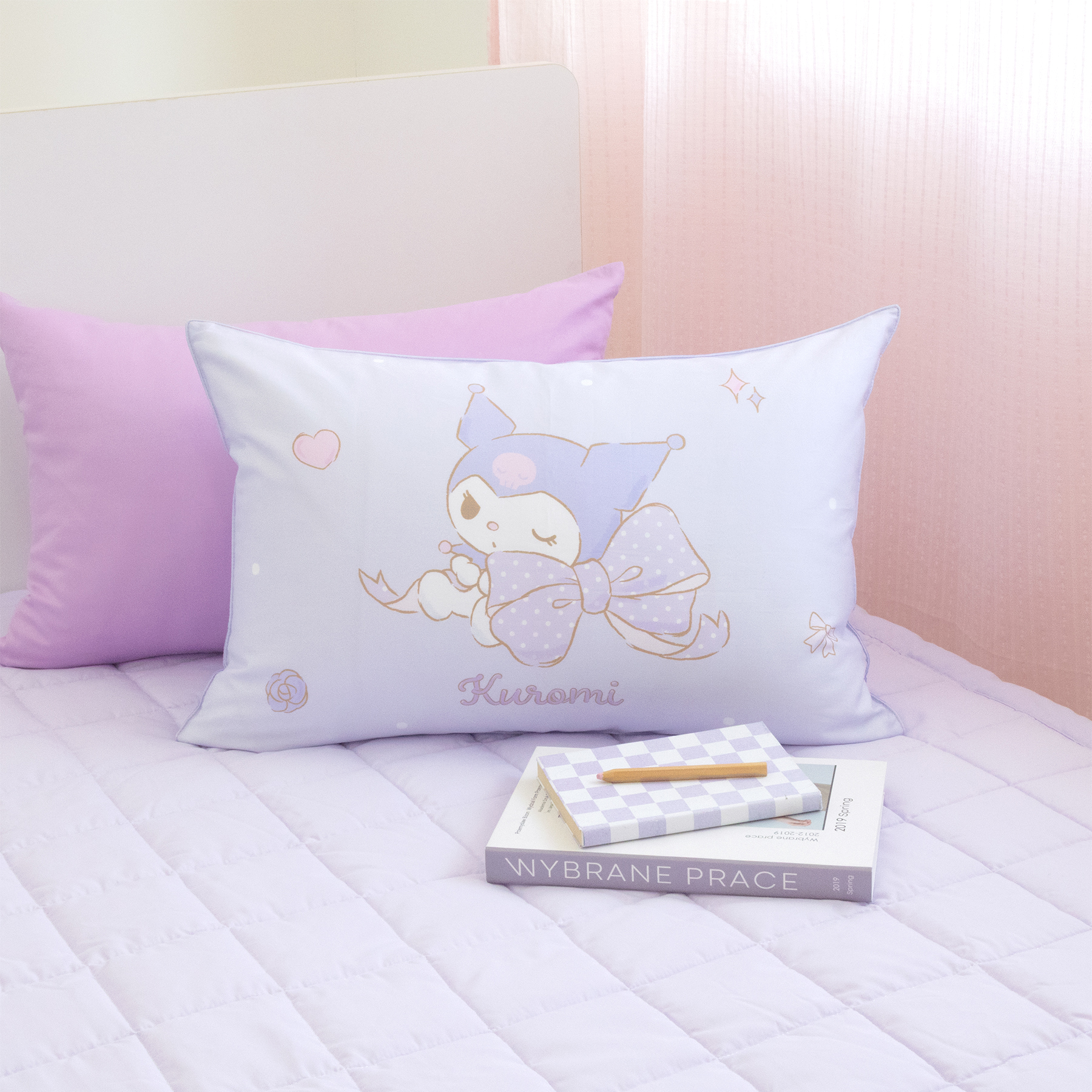 산리오 캐릭터즈 베개 빅리본 쿠로미, 60x40cm