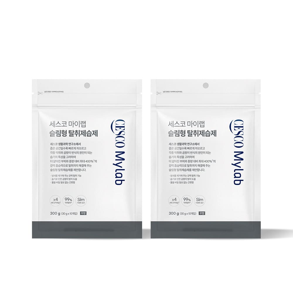 세스코 마이랩 슬림형 탈취제습제 (30g x 10개입) x 2팩