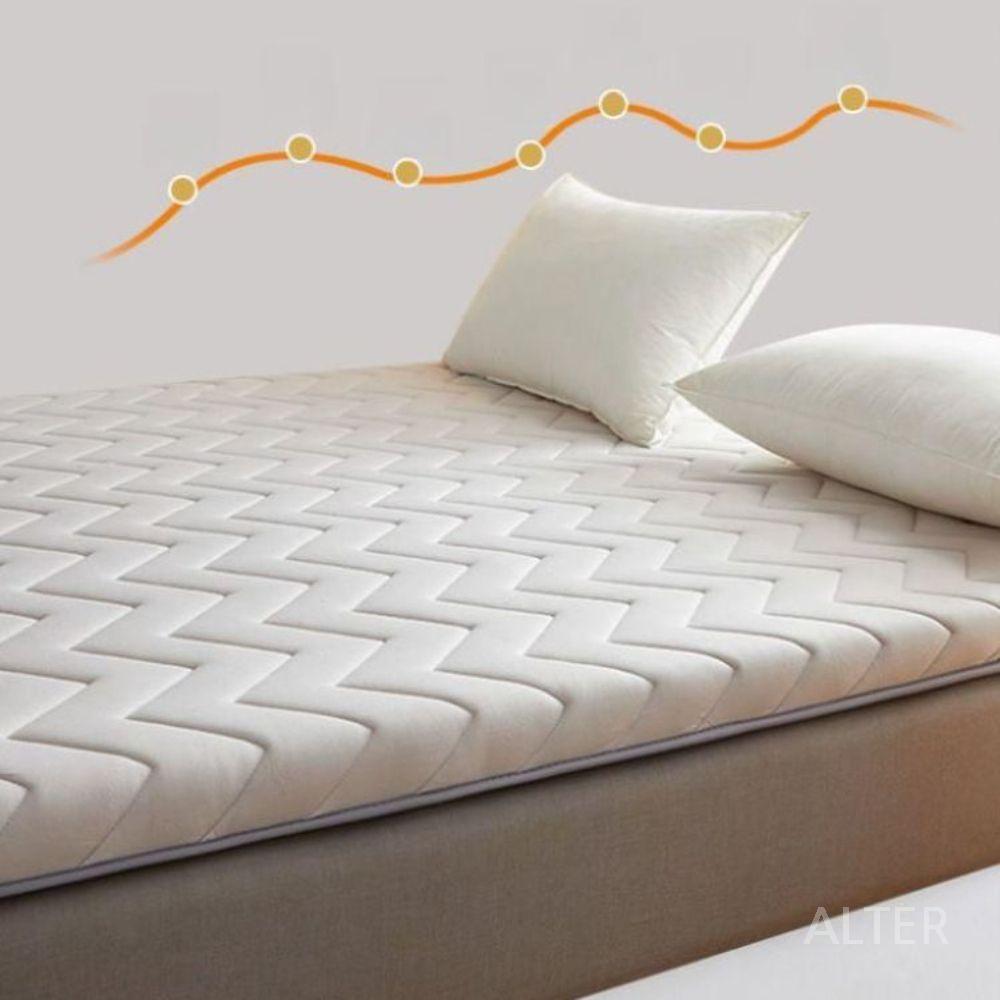 라텍스 가정용 토퍼 쿠션 매트 기숙사 딥슬립 접이식 회색 두께 약 6cm 120x190cm - 상세 이미지 2
