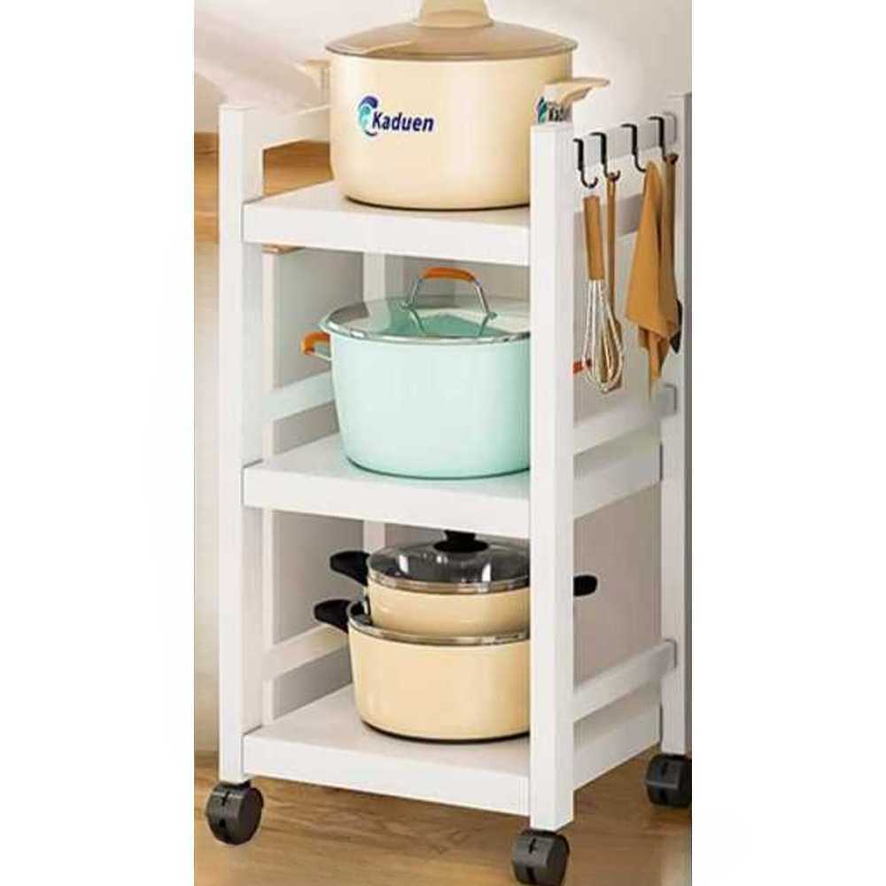 다용도장 보조 정리대 주방 냄비 이동식 보관대 30cm 3단 3보드 - 상품 이미지
