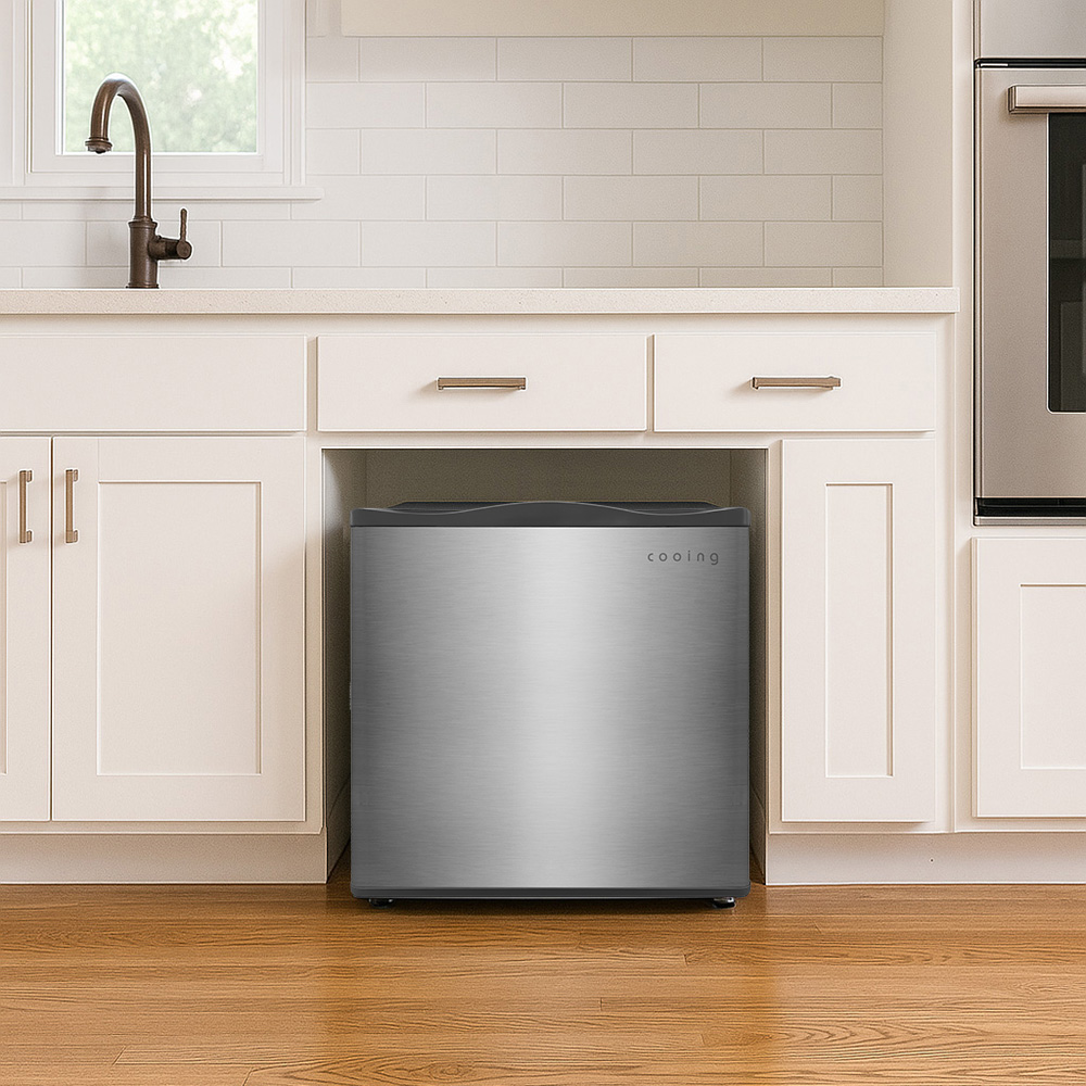 쿠잉 미니냉동고 FR-S35 소형 가정용 원룸 음쓰 메탈