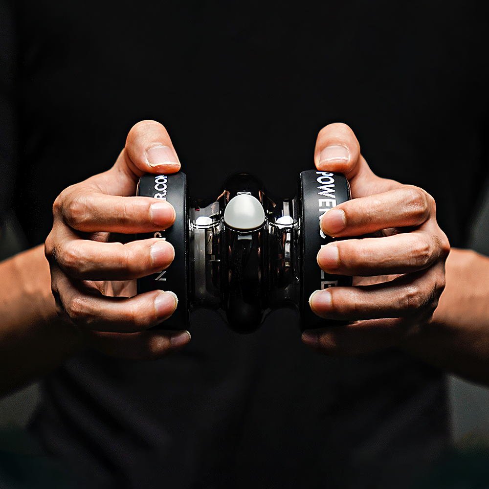 NSD스피너 파워사이클 국제특허 양손형 전자동 자이로볼 전완근 완력 팔뚝 강화 운동 홈트