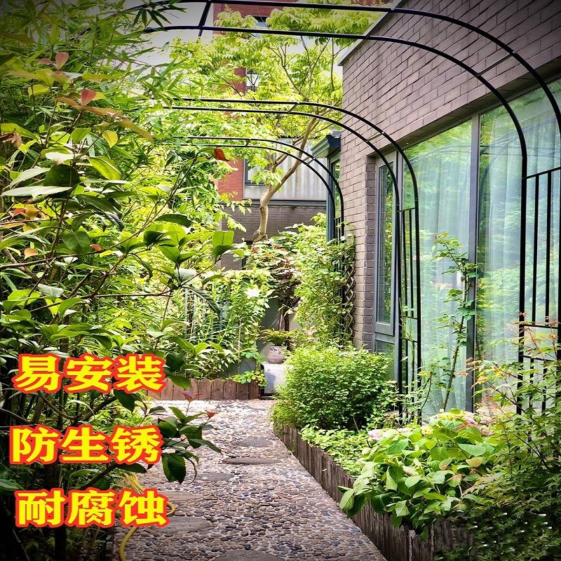포도 장미 아치형 철제 꾸미기 식물 가든 화단 펜스 포도나무 터널 이미지 6