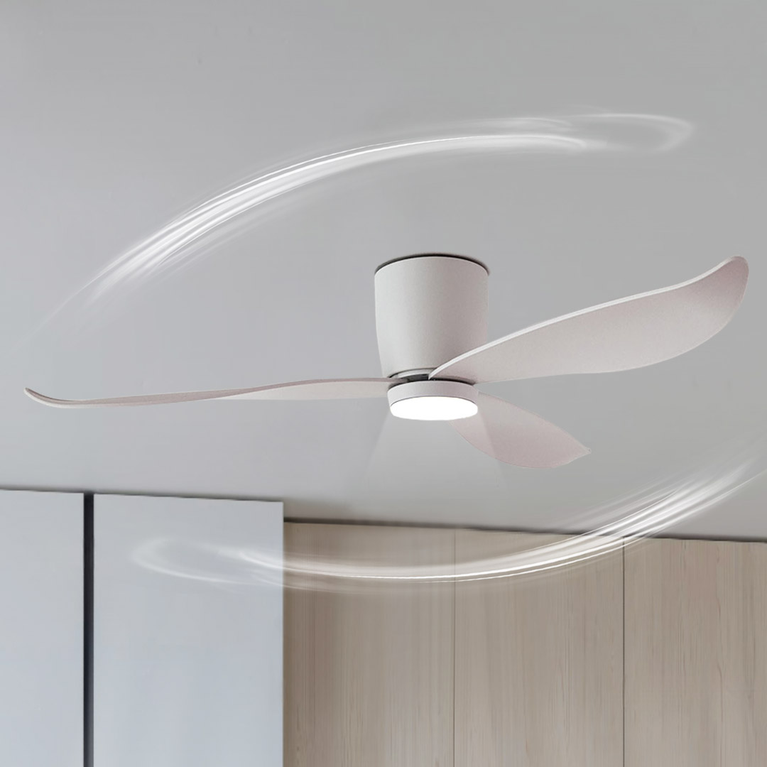 천장형 모던 실링팬 LED조명 추가가능 서큐라이트 선풍기 공기순환 인테리어 132cm