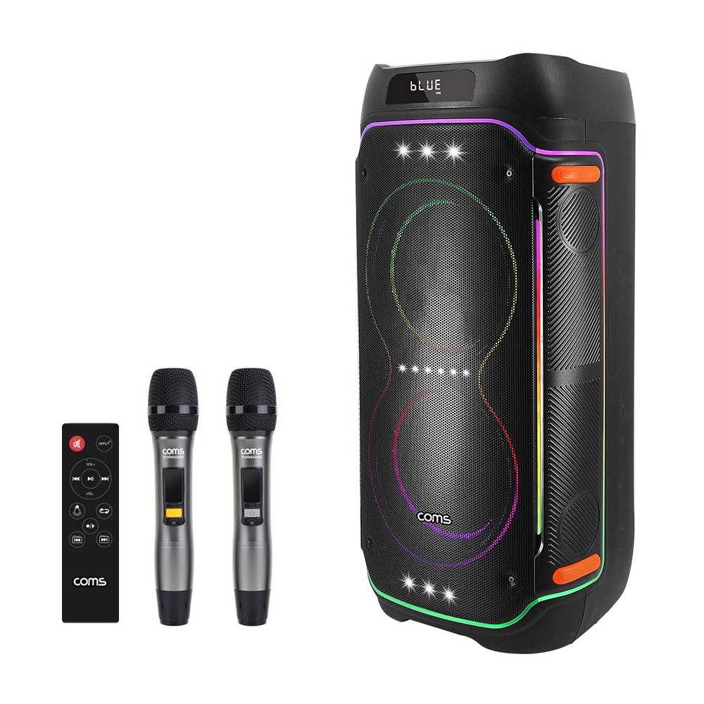 블루투스 무선마이크 이동식 스피커 KY8100S5 1000스피커+무선2개 - 메인 이미지