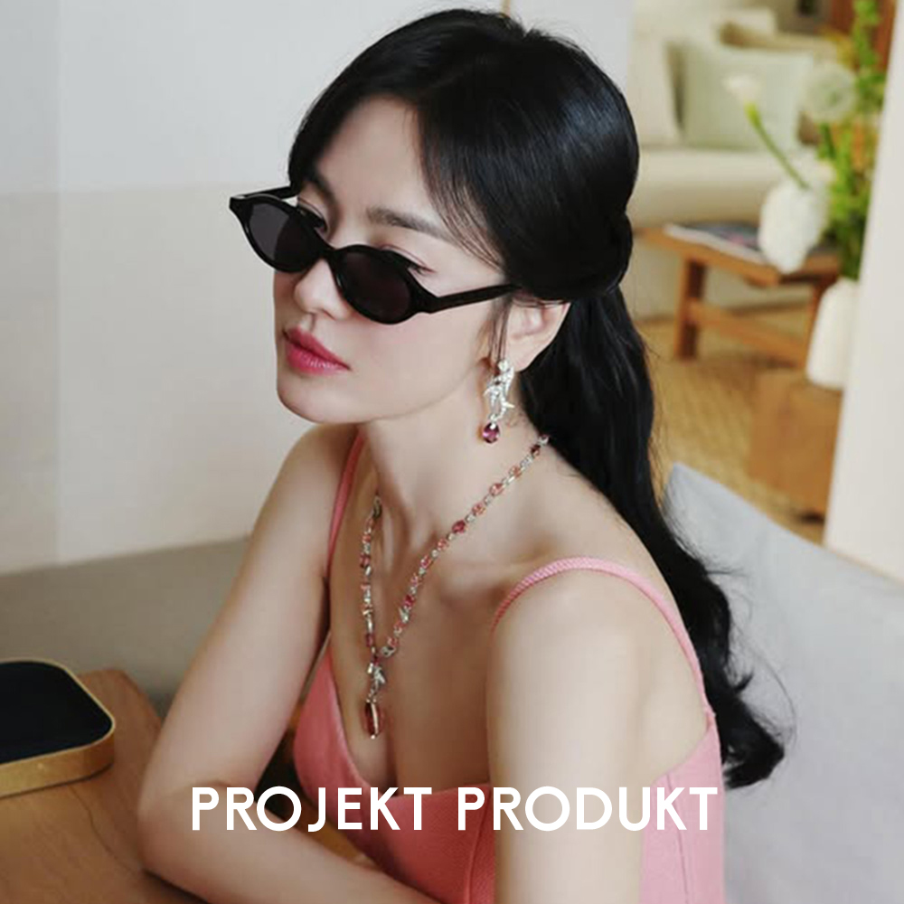 프로젝트프로덕트 CLCC4 블랙 브라운 투명 퍼플 그레이 뿔테 긱시크 오벌 선글라스 - 상세 이미지 4