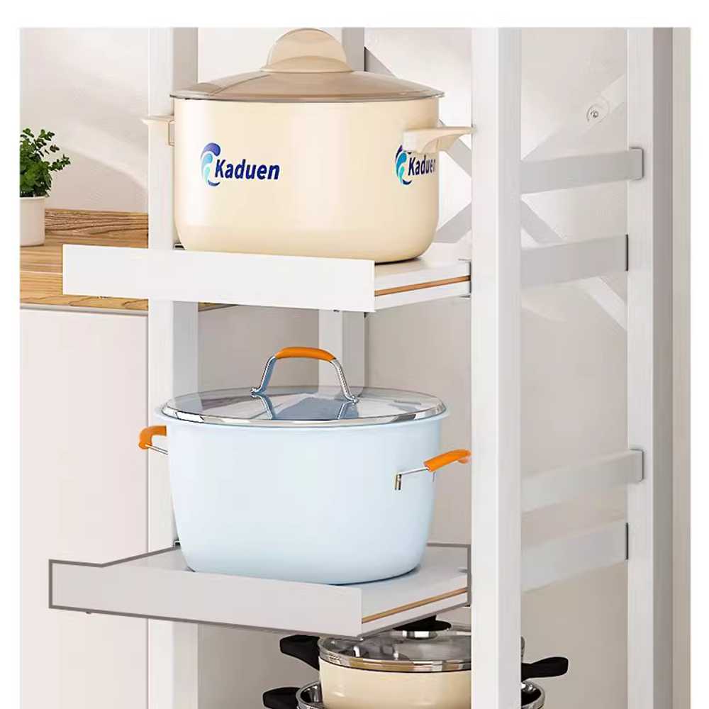 다용도장 보조 정리대 주방 냄비 이동식 보관대 30cm 3단 3보드 - 상세 이미지 5
