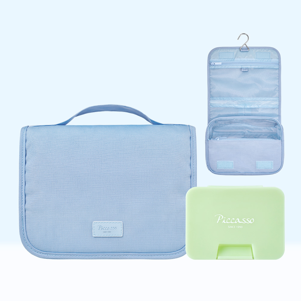 [피카소] 트래블 행잉 파우치(+하드케이스 밀크그린 증정)(N배송)