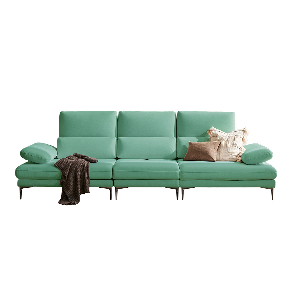 쉐우드가구 비오라 블렌트 패브릭 기능성 스윙 소파 4인용 / 자재등급 E0 국내제조