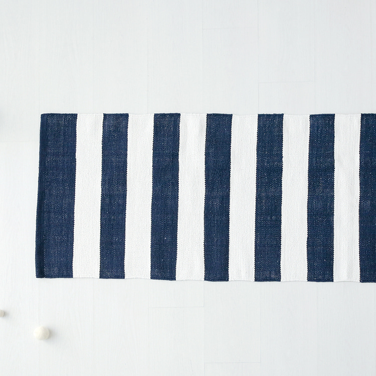 MAXO 핸드메이드러그 60x140 네이비 3914.2889, 144x62cm