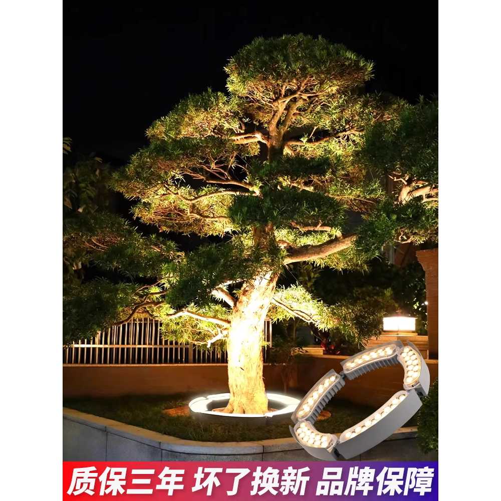 나무 바닥조명 스포트라이트 수목등 가든 조경등 방수 6구 화이트/옐로우 - 상세 이미지 2