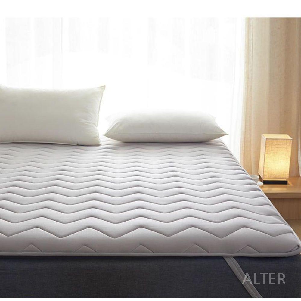 라텍스 가정용 토퍼 쿠션 매트 기숙사 딥슬립 접이식 회색 두께 약 6cm 120x190cm - 상세 이미지 4