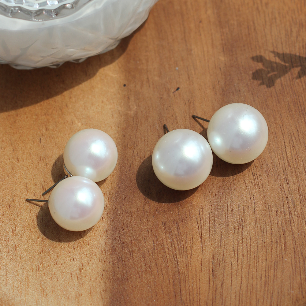 프리미엄 EF 왕진주 귀걸이 14mm 16mm 18mm 20mm 핵진주 볼드 국산