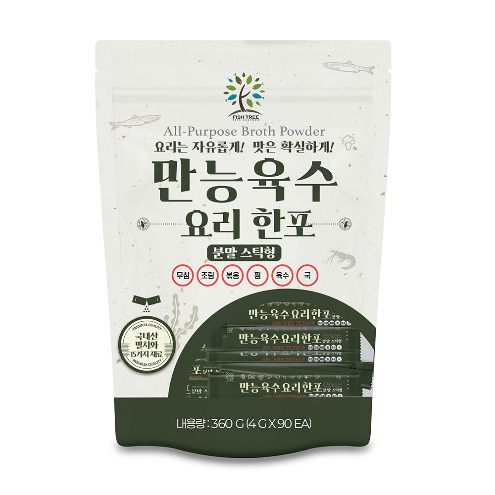 코스트코 피쉬트리 만능 육수 요리 한포 분말멸치육수 360g(4g x 90ea) - 상품 이미지