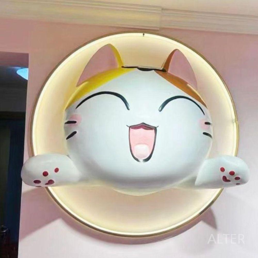 강아지 고양이 장식 간판 대형 조형물 애완동물 입체 푸들 56x70x29cm - 상품 이미지
