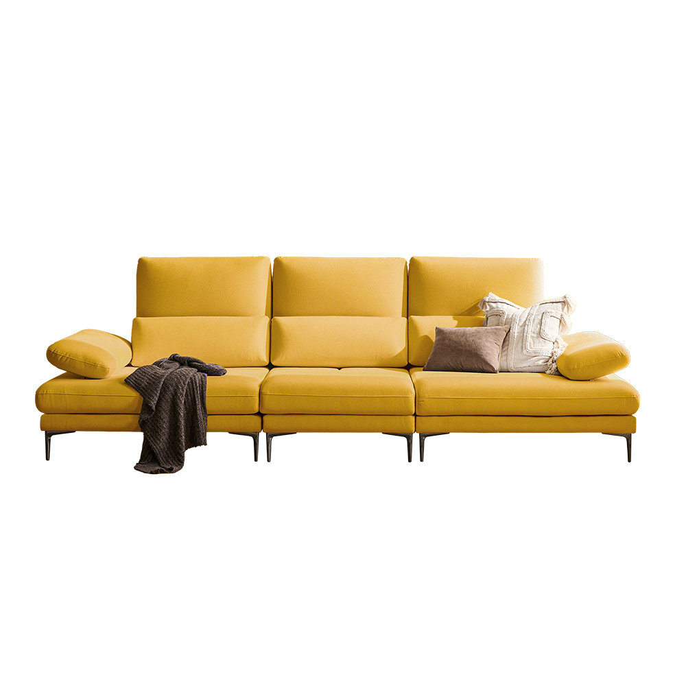 쉐우드가구 비오라 블렌트 패브릭 기능성 스윙 소파 4인용 / 자재등급 E0 국내제조