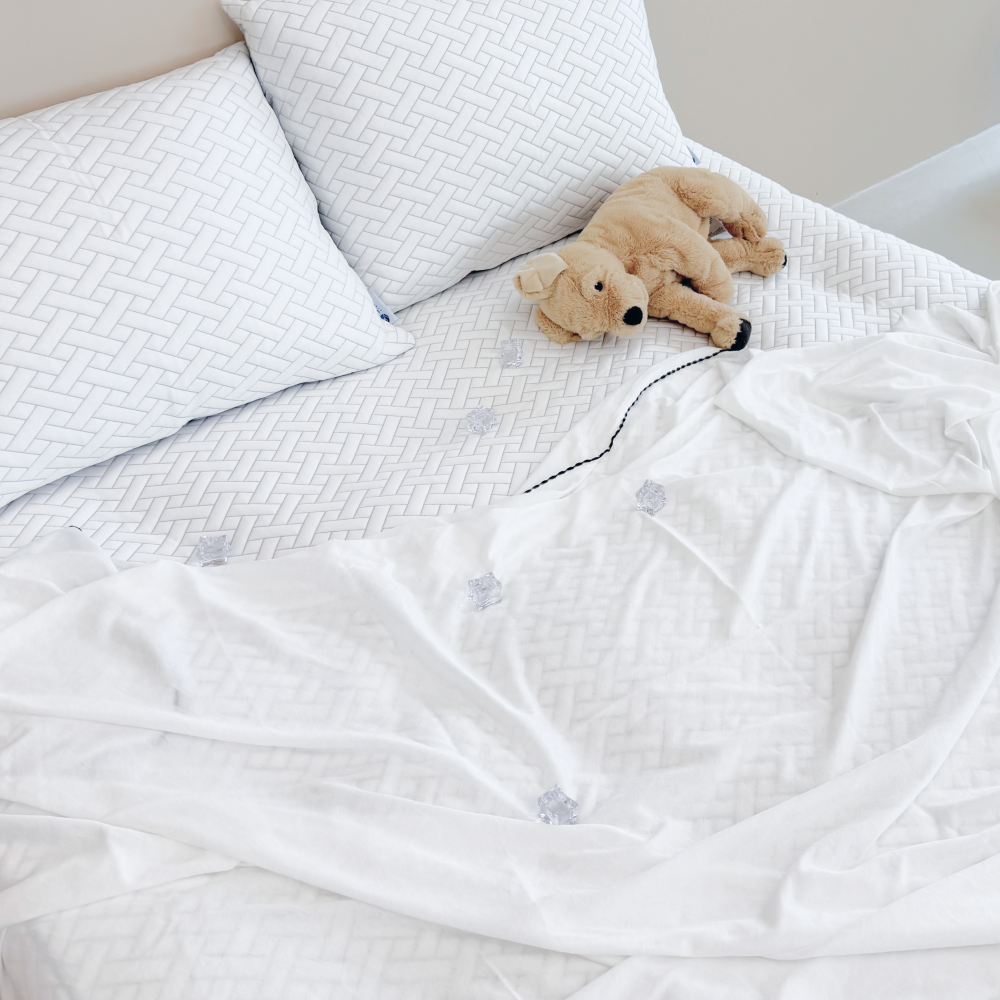 세트상품 에어리빙 국산 여름 냉감 이불 시원한 그래핀 듀오 쿨 냉감패드 SS 110X205