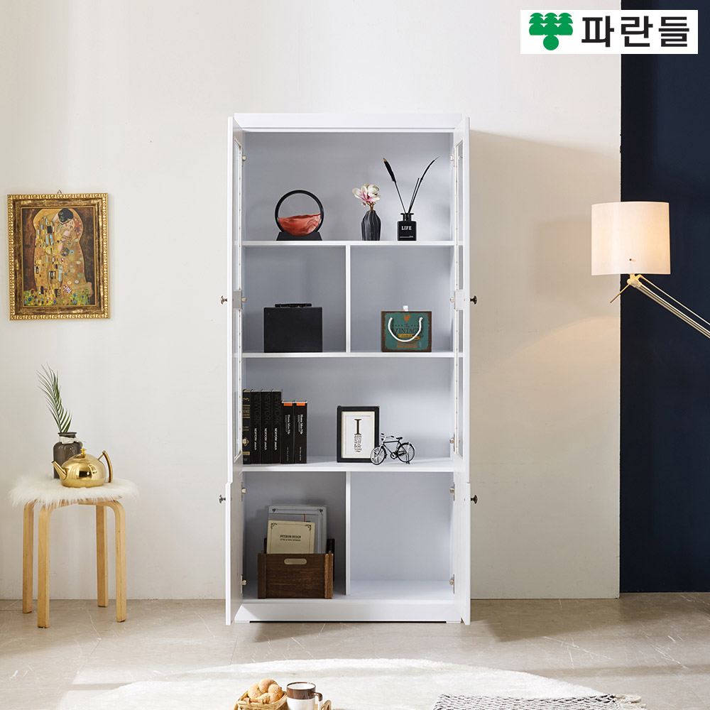 파란들가구 1800 양문유리 수납장식장 거실장식장 주방수납장 - 상세 이미지 5