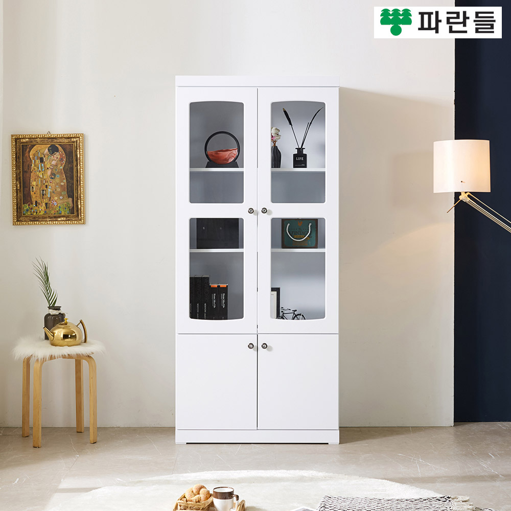파란들가구 1800 양문유리 수납장식장 거실장식장 주방수납장 - 메인 이미지