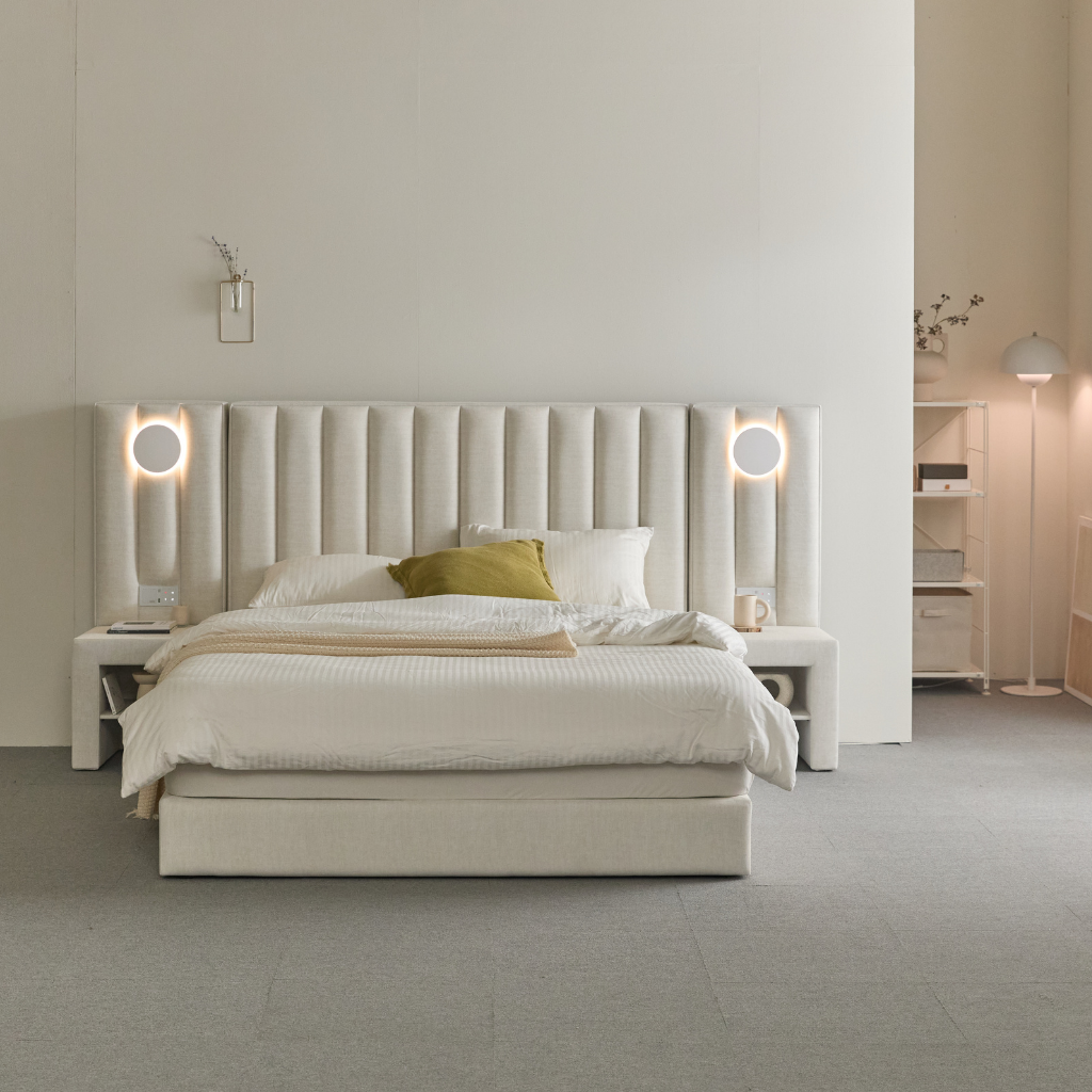 에덴느 에스더 호텔식 침대 프레임 패브릭 호텔 신혼부부 헤드보드+프레임 슈퍼싱글 1100