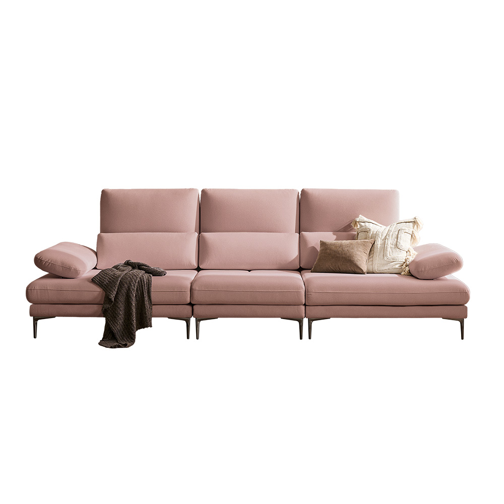 쉐우드가구 비오라 블렌트 패브릭 기능성 스윙 소파 4인용 / 자재등급 E0 국내제조