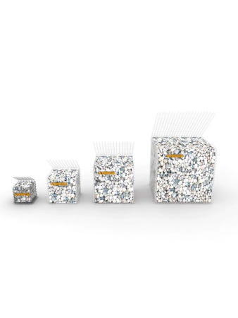 [해외]돌망태 철망 사각 공원 펜스 메쉬 휀스 게비온 0.3x0.3x0.3m