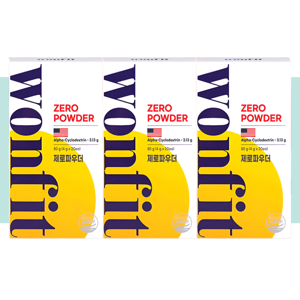 알파CD 원핏 알파시클로덱스트린 제로파우더 20포X3박스