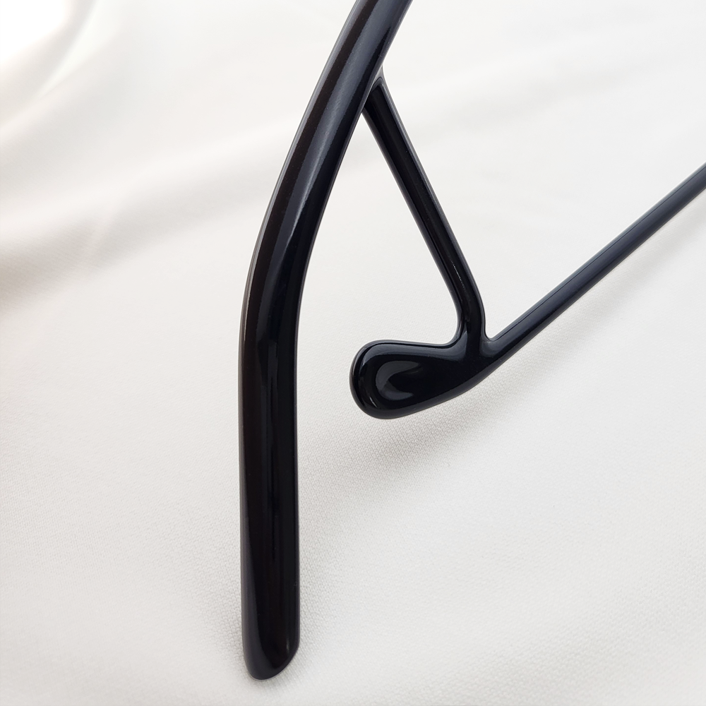 [단독] 에이비박스 디자인등록 글로시 회전형 논슬립 어깨뿔방지 라운드 옷걸이 멀티 블랙, 30개