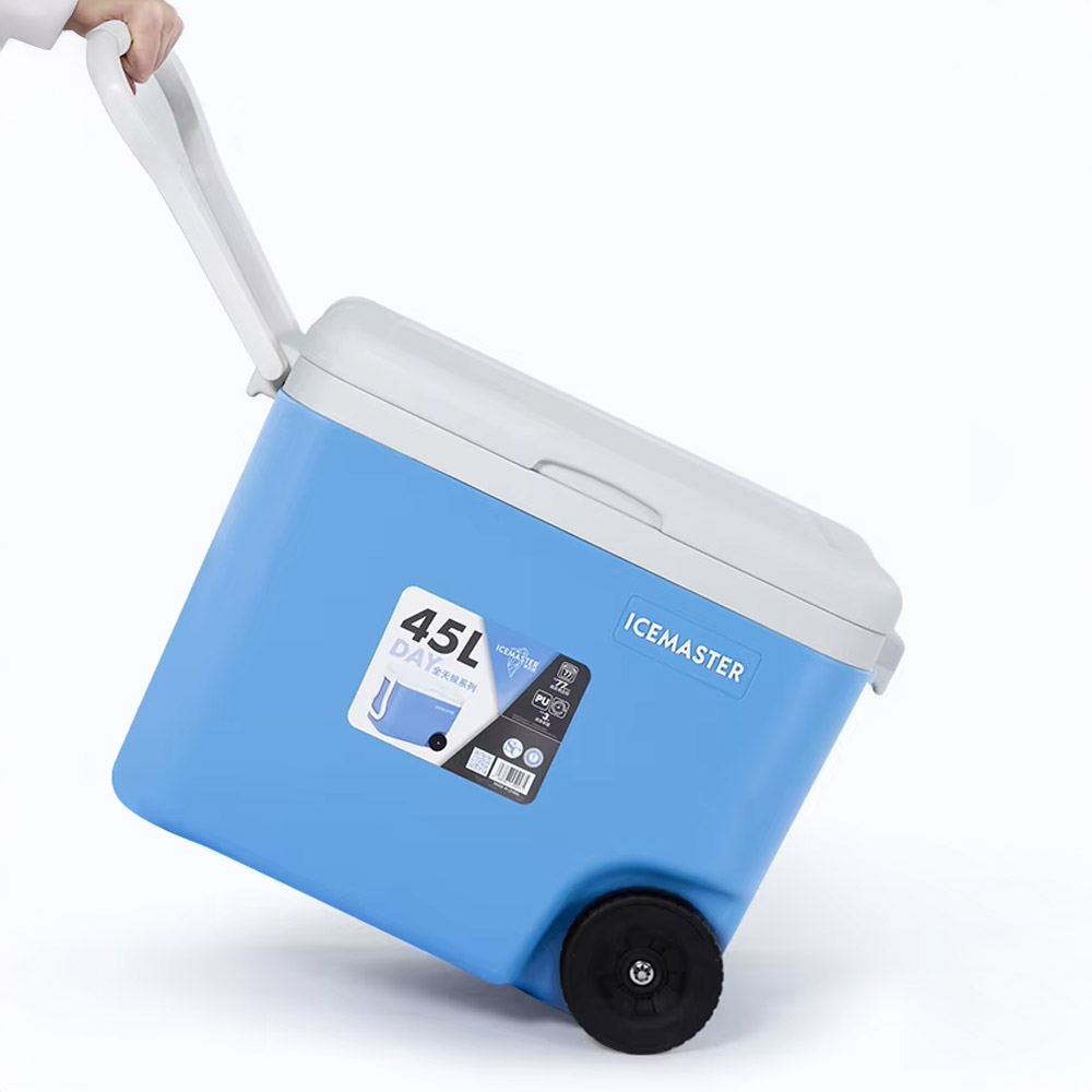 아이스박스 하드쿨러 캠핑 차량용 낚시 보냉백 가방 45L, 블루