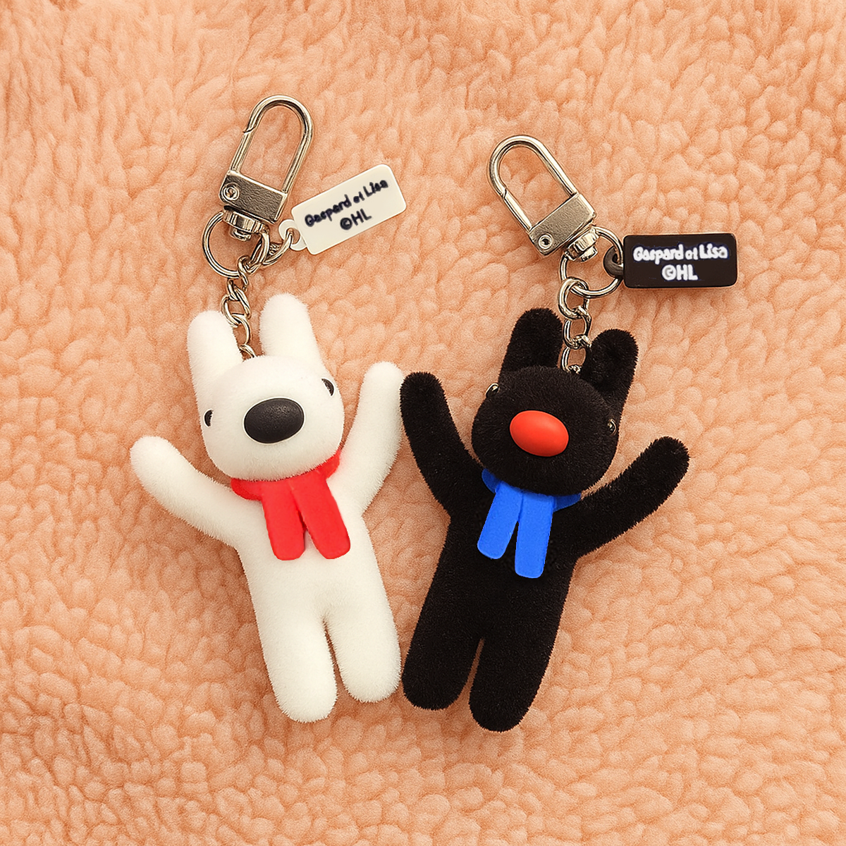 가스파드와리사 인형 키링 정식 굿즈 가방고리 미니 가방 꾸미기 키체인 - 메인 이미지