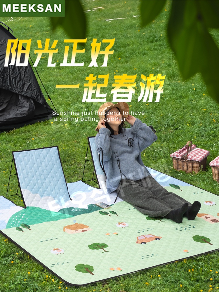 돗자리의자 등받이 초경량 피크닉 체어 피크닉의자 휴대용 소풍 캠핑 접이식 야외 - 상세 이미지 5