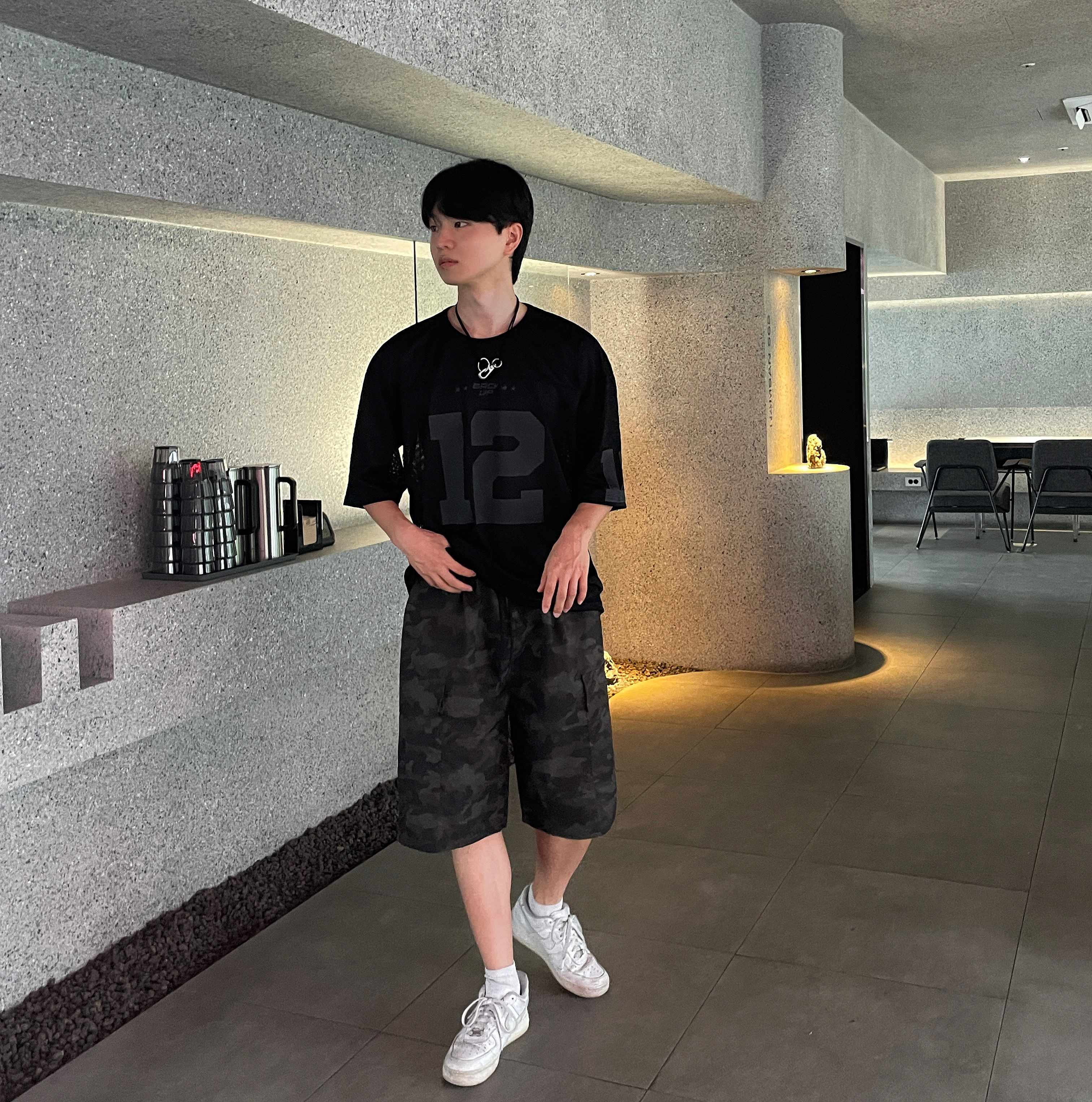 블록코어룩 럭비져지 헬스티셔츠 이미지 6